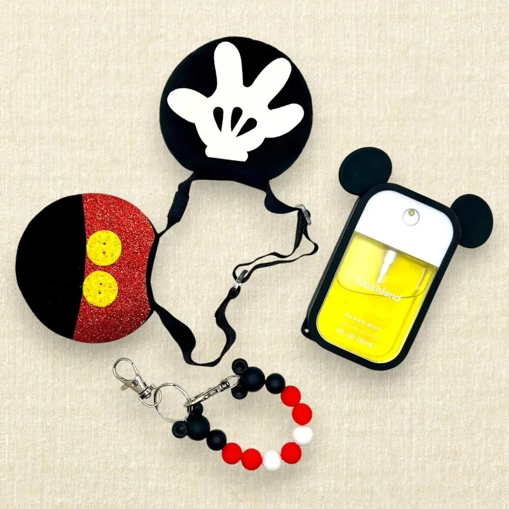 Elastic Black Velvet Mickey Bow-Free Minnie Ears | Disney-Inspired Mouse Ears